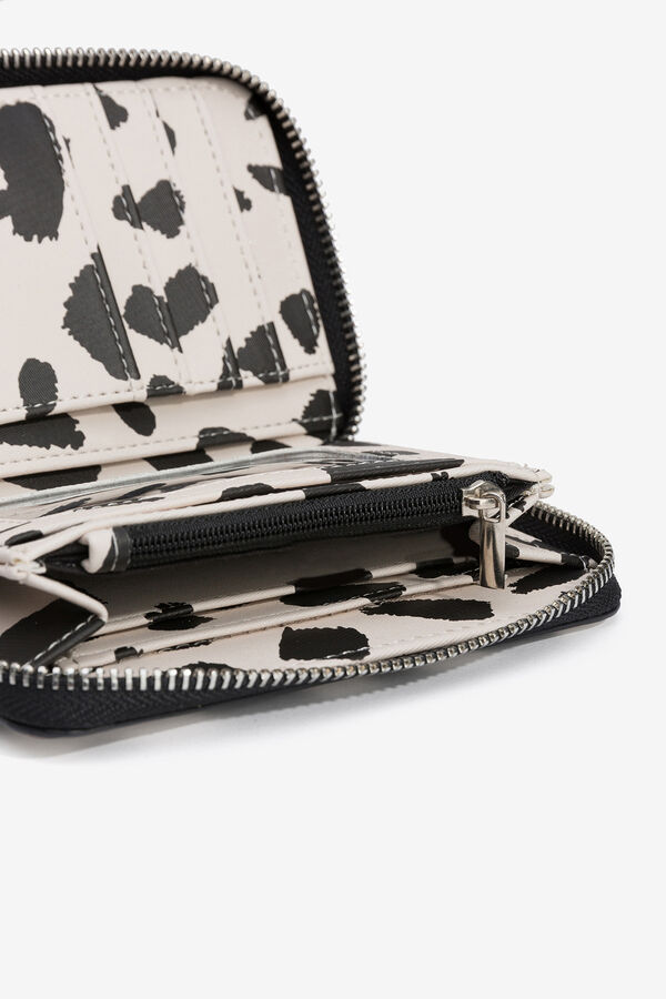 Vilanova Monedero Efecto Nylon Estampado blanco
