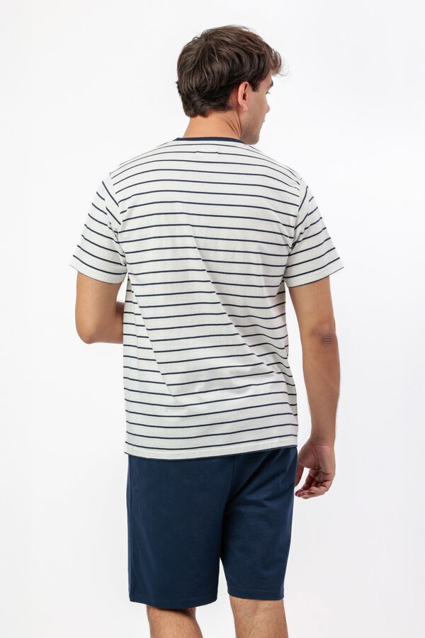Admas Pijama curto de riscas Paddington azul
