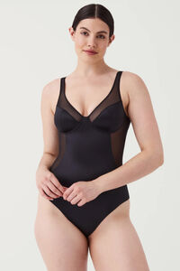 Spanx Body tanga de compresi&oacute;n tul y sat&eacute;n Shaping satin 