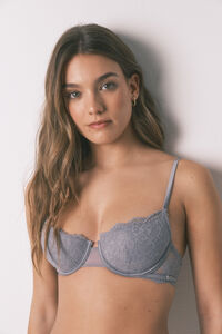 Women'secret Soutien cl&aacute;ssico BEAUTIFUL renda cinzento
