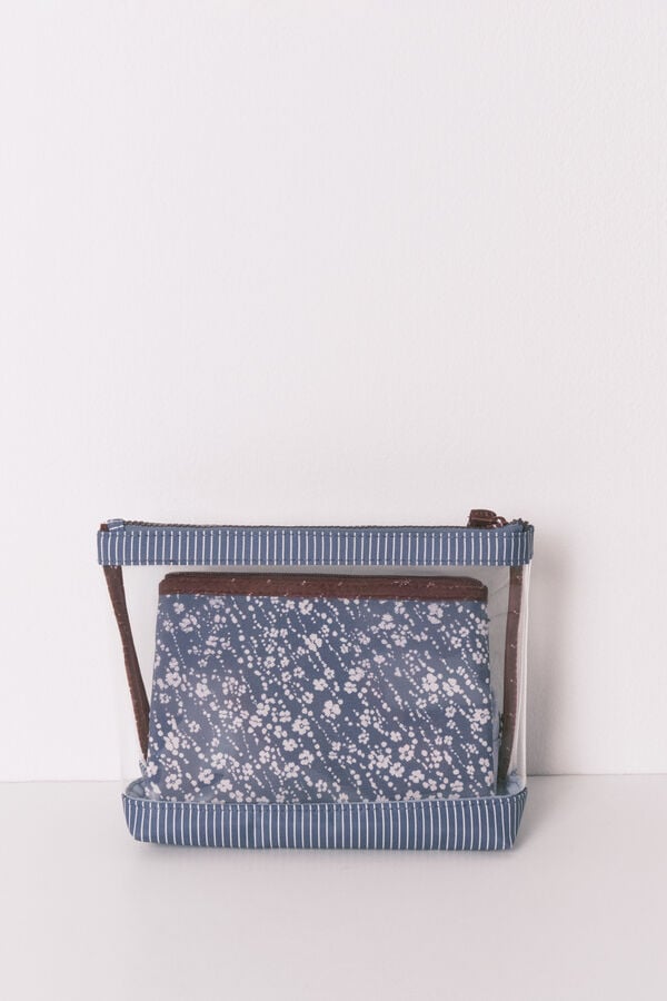 Women'secret Pack de 3 n&eacute;cessaires estampadas variadas azul