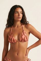 Robin Top Biqu&iacute;ni Triangular Stromboli estampado
