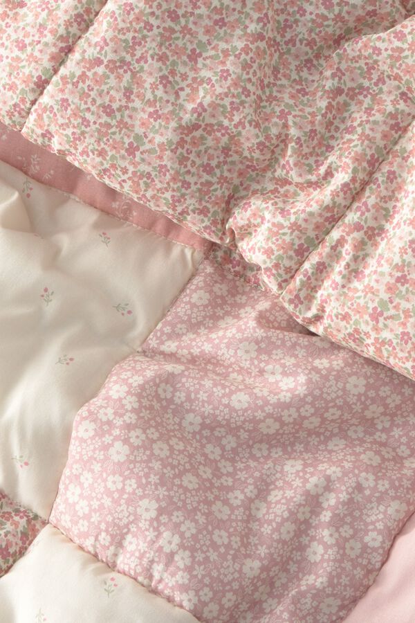 Textura Edred&atilde;o de patchwork tradicional estampado