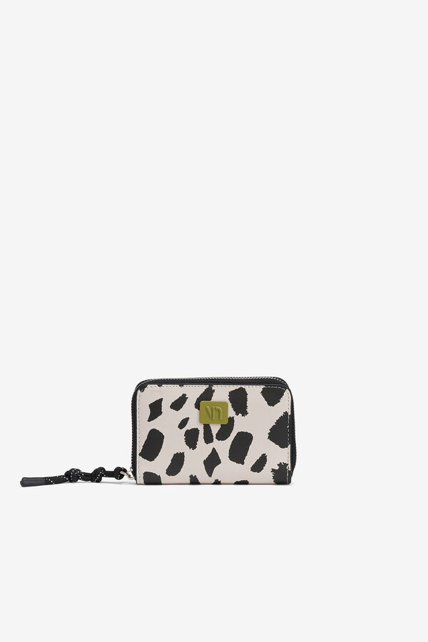 Vilanova Monedero Efecto Nylon Estampado blanco