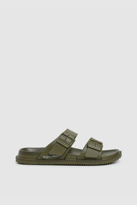 Pepe Jeans Sand&aacute;lia de tiras duplas militar