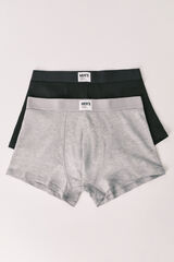 Women'secret Pack 2 boxers cinza e preto preto