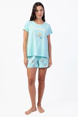 Admas Pijama curto Alice no Pa&iacute;s das Maravilhas frasco azul