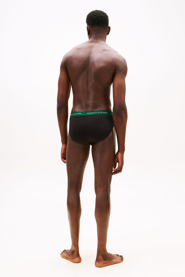 Tommy Hilfiger Pack de 3 Slip Algodón negro