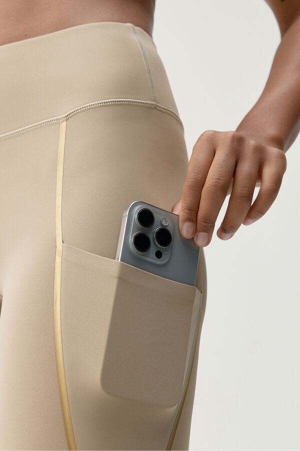 Born Living Yoga Legging Pretas Douradas cinzento