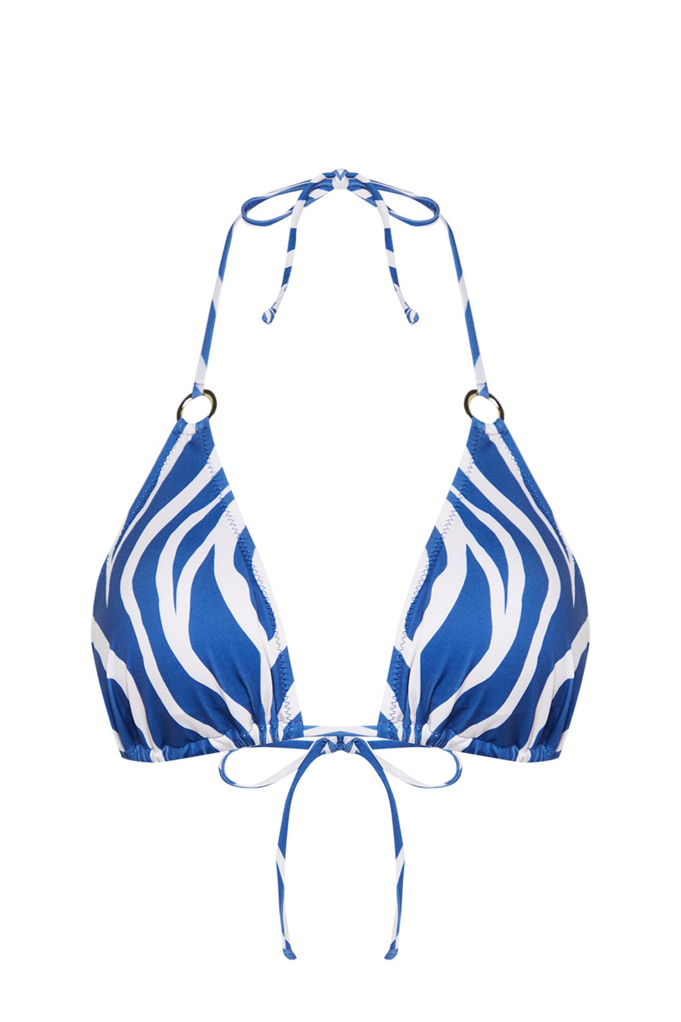 Trendyol Top de biqu&iacute;ni triangular estampado animal