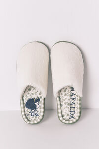 Women'secret Zapatillas casa cerradas blanco Mafalda 