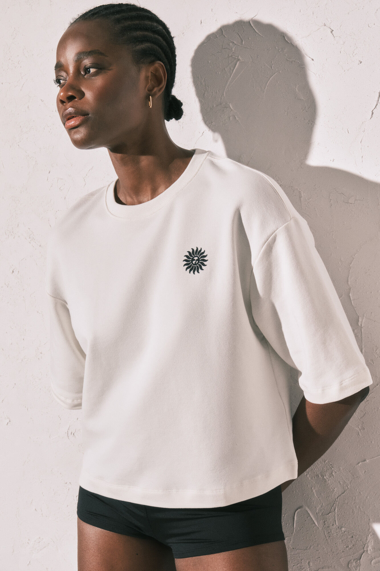 Women'secret Camiseta felpa blanca estampado "Club del Mar"