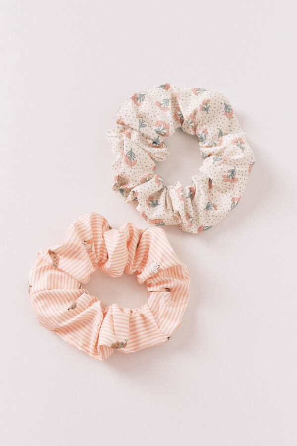 Women'secret Pack de 2 scrunchies estampados variados estampado