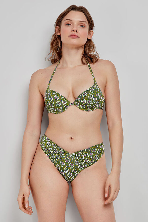 Gisela Top biquíni push-up estampado estampado