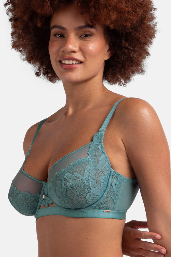 Dorina Sutiã com enchimento sem com aro verde