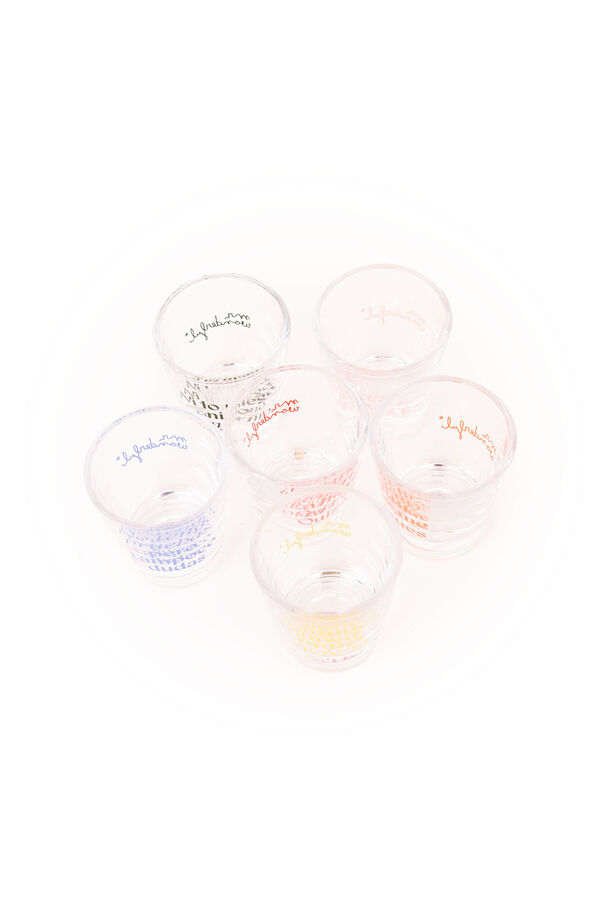 Mr. Wonderful Conjunto de 6 copos de shot para brindes infinitos estampado