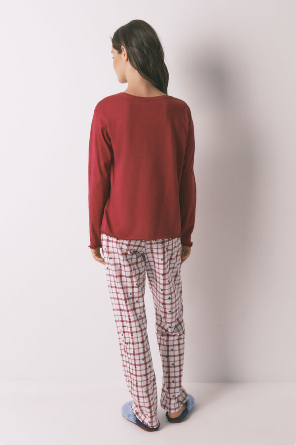 Women'secret Pijama capri de algodão vermelha Mickey  vermelho