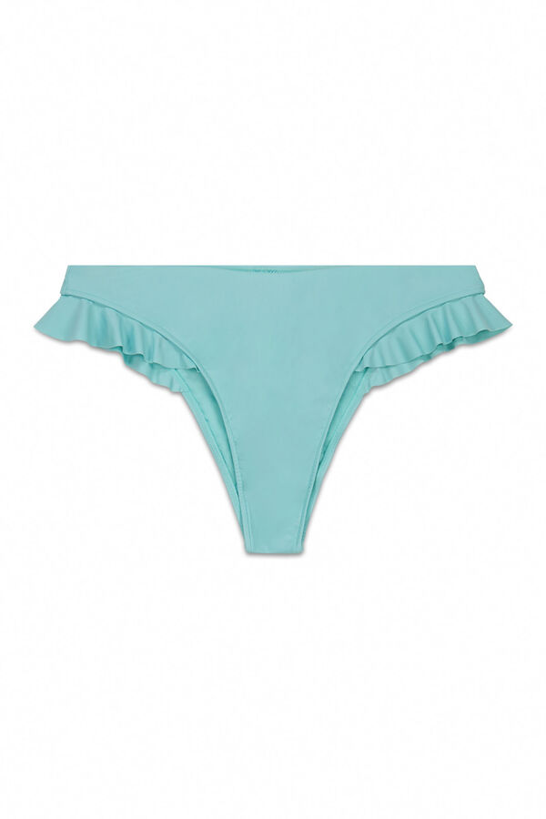 Women'secret Cuequinha brasileira com folhos azul azul
