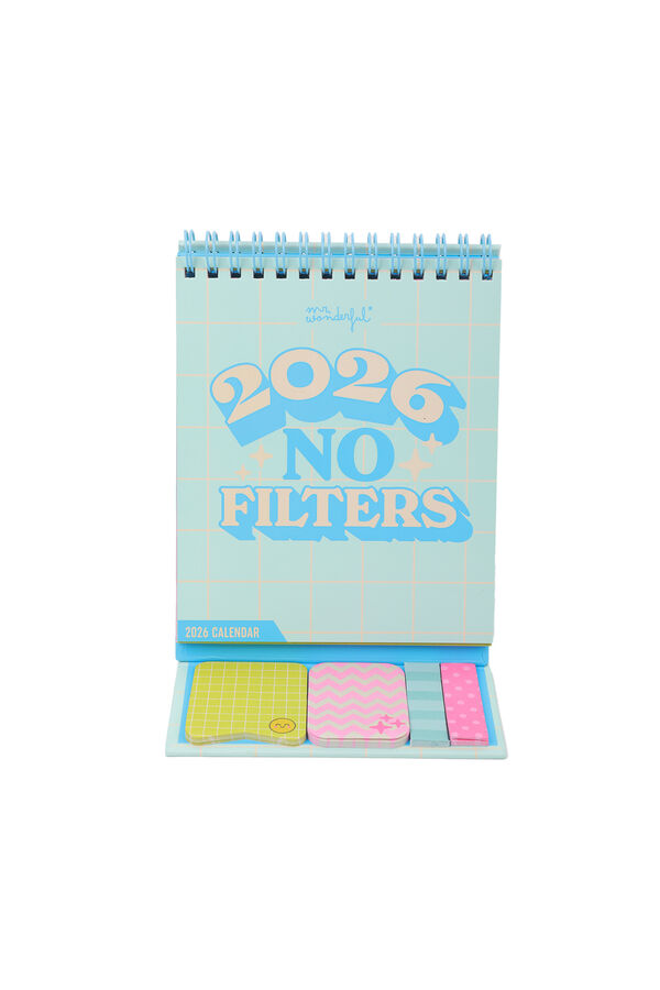 Mr. Wonderful Calendario de sobremesa peque&ntilde;o 2026 - No filters estampado