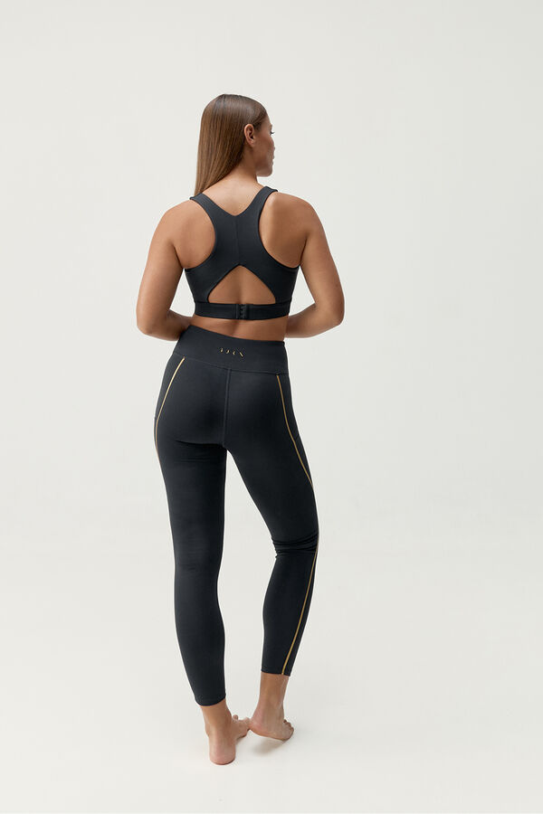 Born Living Yoga Legging Pretas Douradas preto