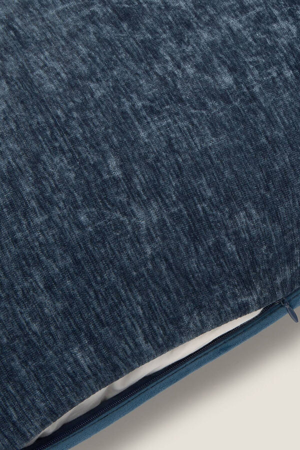 Textura Capa de almofada de veludo azul