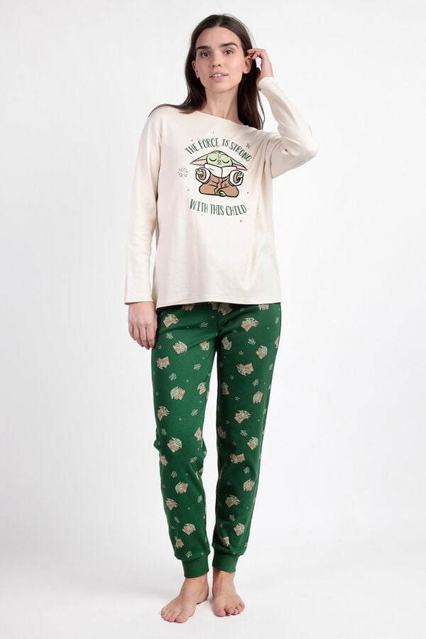 Admas Pijama Grogu Fofo A bege