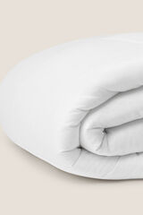 Textura Enchimento nórdico algodão e bambu. Cama 180-200 cm. branco