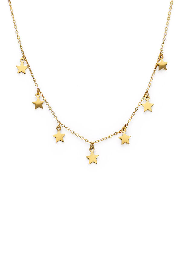 Singularu Collar Mini Stars Acero Ba&ntilde;o Oro amarillo