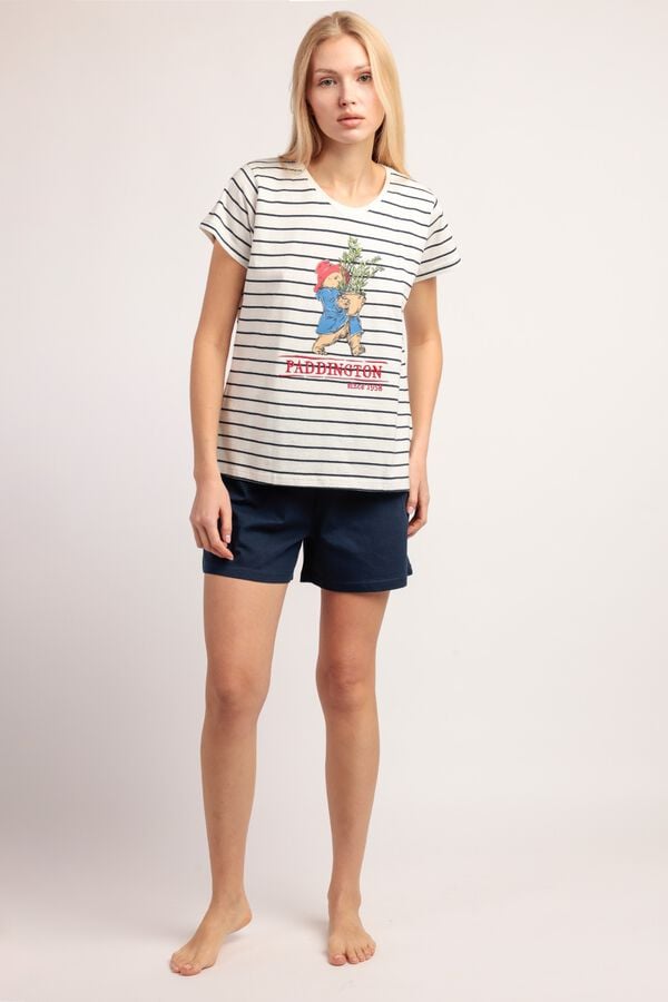 Admas Pijama curto Paddington &agrave;s riscas azul