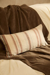 Calma House Capa de almofada riscas multicolorida Peru vermelho