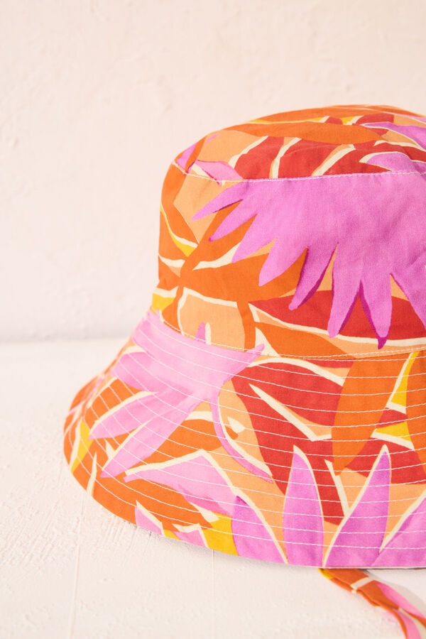 Women'secret Chapéu de algodão estampado reversível estampado