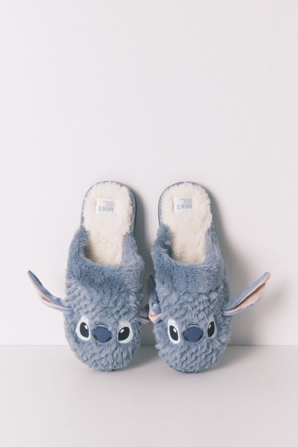 Women'secret Chinelos de quarto 3D Stitch azul