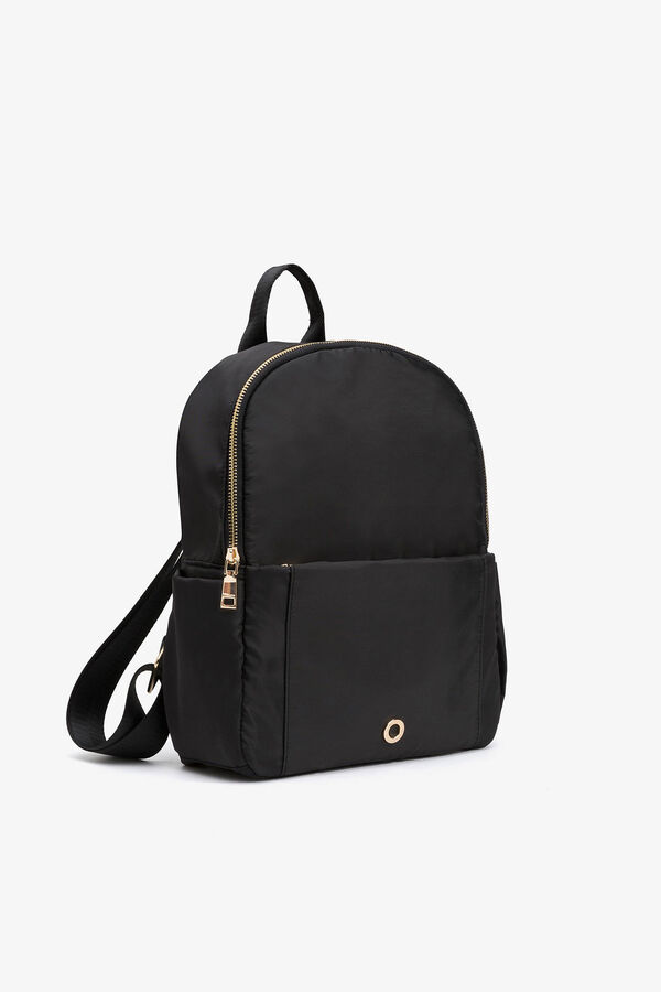 Vilanova Mochila de Nailon Acolchada negro