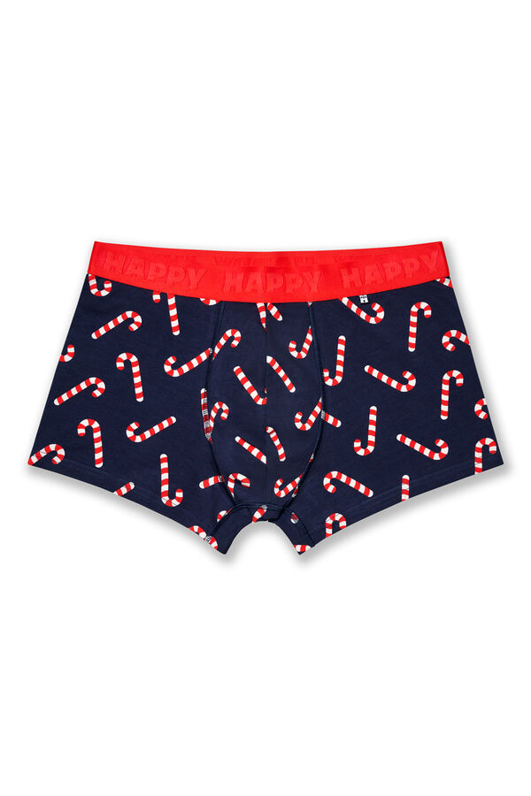 Happy Socks Pacote com 3 boxer azul