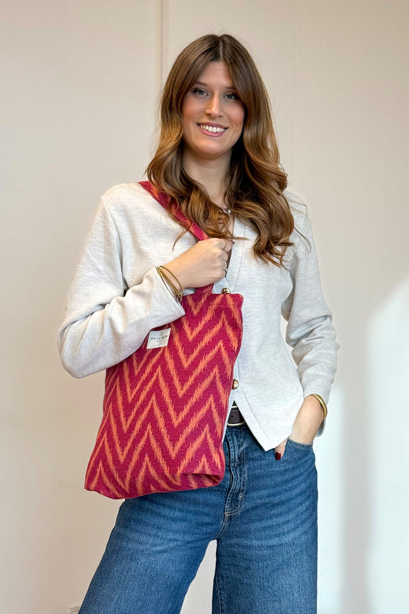 De La Mur Bolsa Peque&ntilde;a Cremallera Fuego