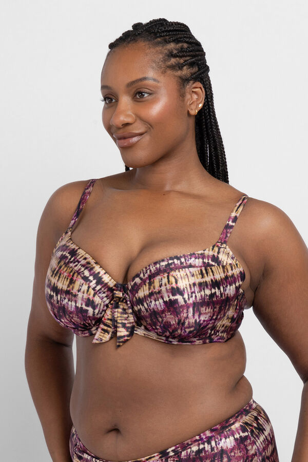 Dorina Top biqu&iacute;ni com enchimento leve Amnesia estampado