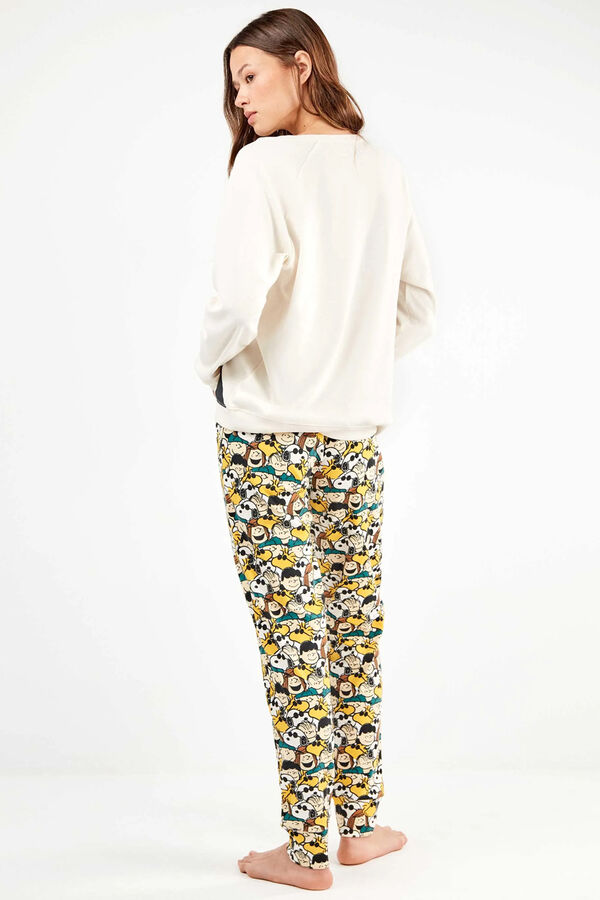 Gisela Conjunto pijama de punto interlock Peanuts beige