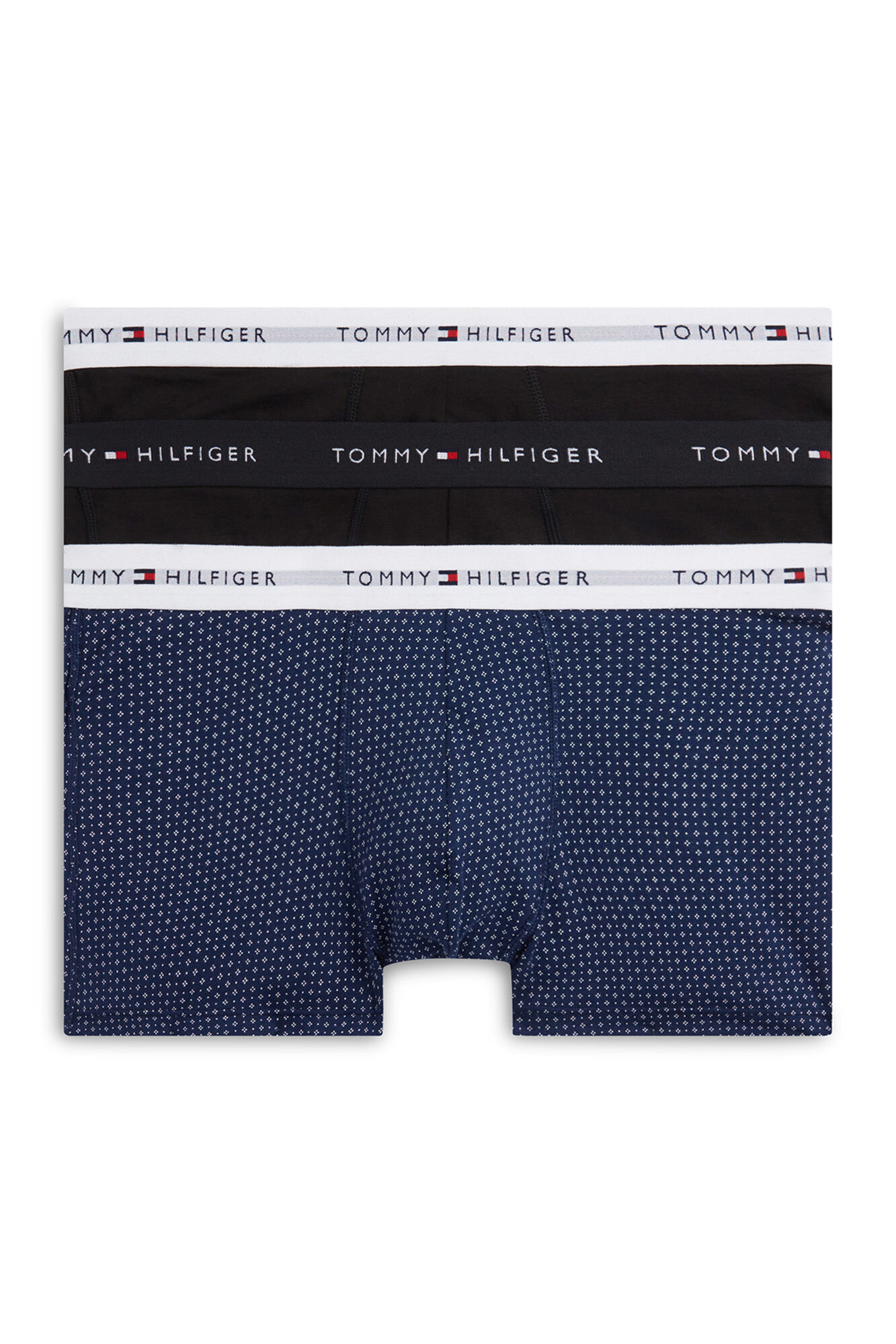 Tommy Hilfiger Pack 3 boxers em algod&atilde;o