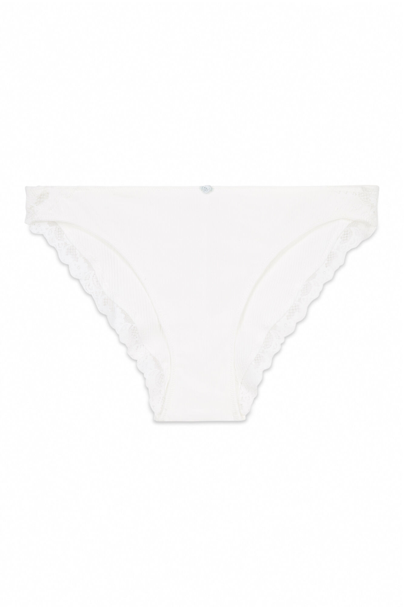 Women'secret Braga cl&aacute;sica algod&oacute;n canal&eacute; blanco