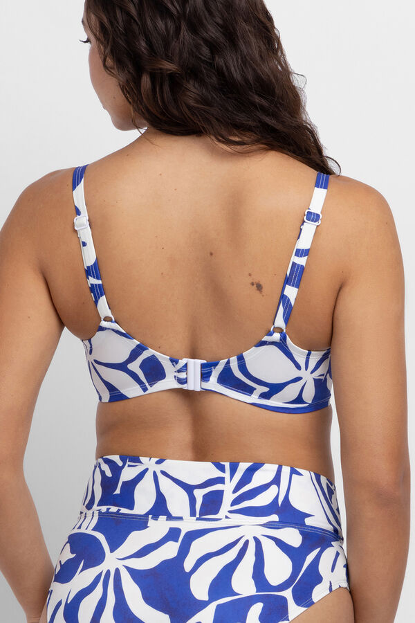 Dorina Top biqu&iacute;ni com enchimento Mercadona azul