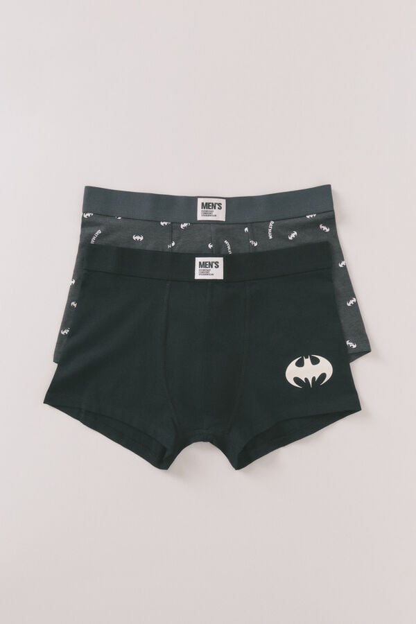 Women'secret Pacote com 2 boxers cinza do Batman cinzento