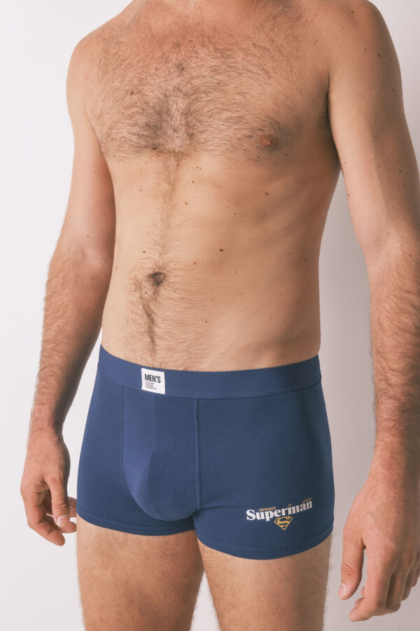 Women'secret Pacote de 2 boxers cinza do Superman cinzento