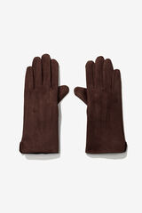 Vilanova Luvas pretas com design cl&aacute;ssico e ajuste justo, ideais para um look sofisticado. castanho