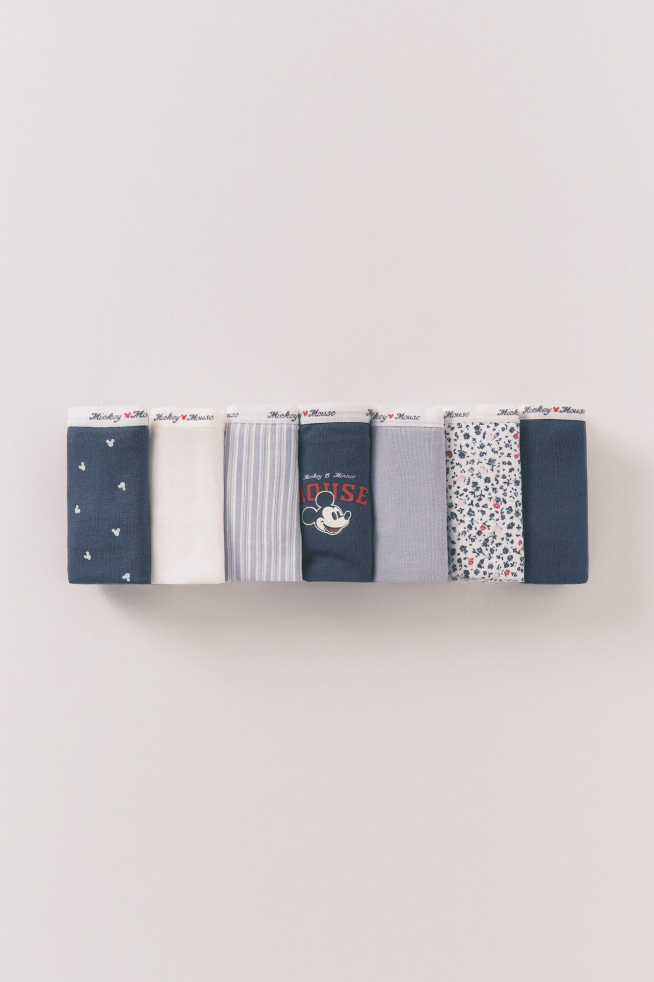 Women'secret Pack 7 bragas anchas Mickey multicolor