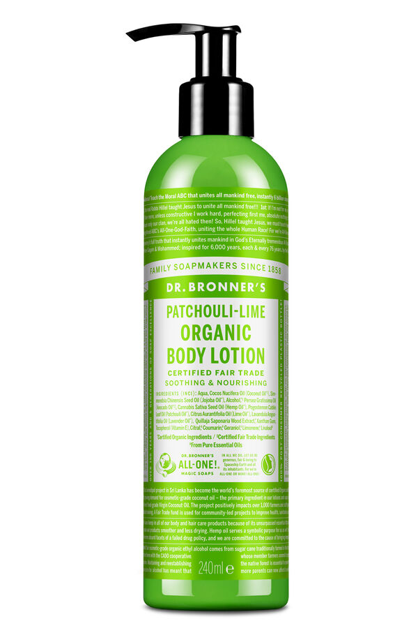 Dr. Bronner's Loci&oacute;n org&aacute;nica para cuerpo y mano green