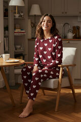 Trendyol Pijama com estampado de cora&ccedil;&otilde;es estampado