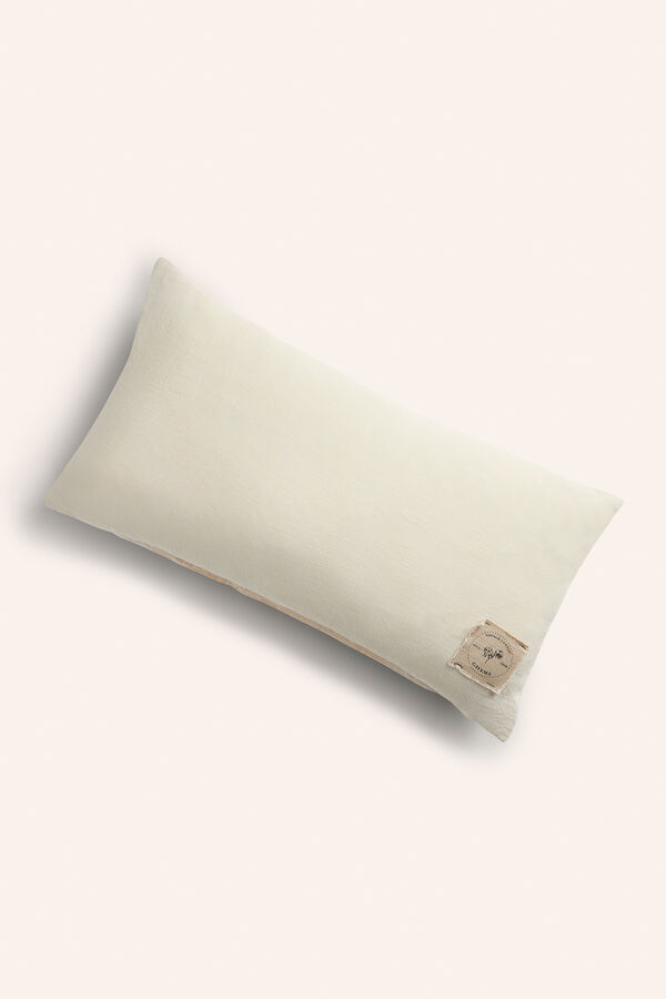 Calma House Capa de coxim cru gavema estampado