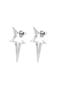 Singularu Pendientes Star Punk Plata