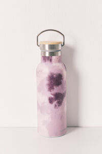 Women'secret Garrafa estampada em a&ccedil;o inoxid&aacute;vel rosa