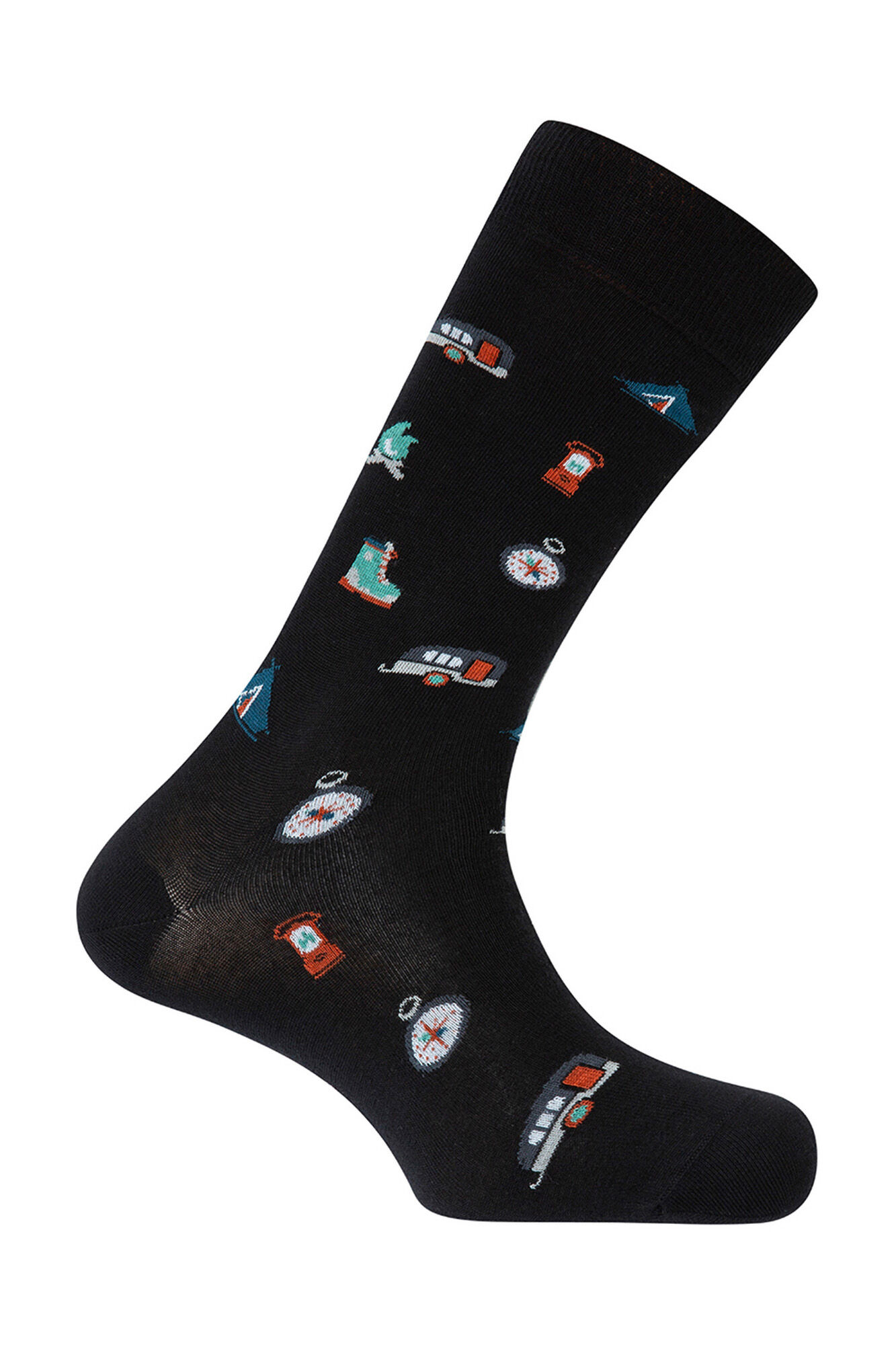 Punto Blanco Meias curtas de algod&atilde;o para acampamento